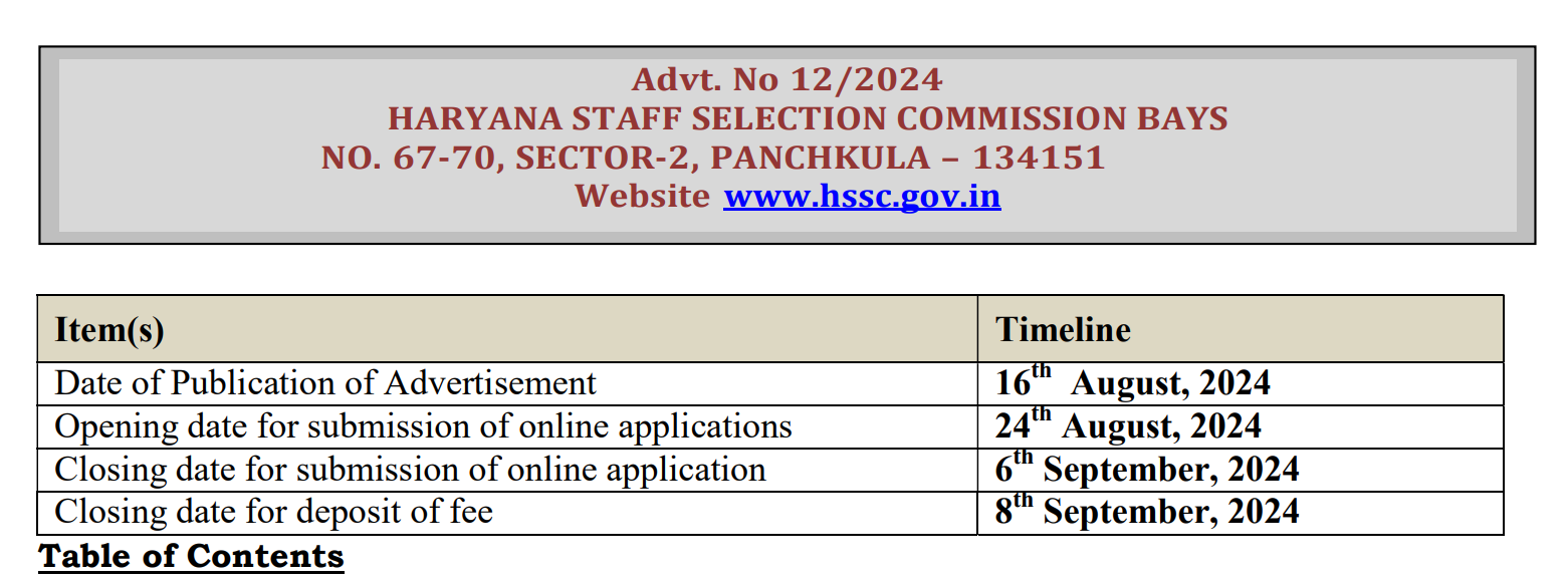 HSSC TGT Physical Education Sports Quota Recruitment 2024